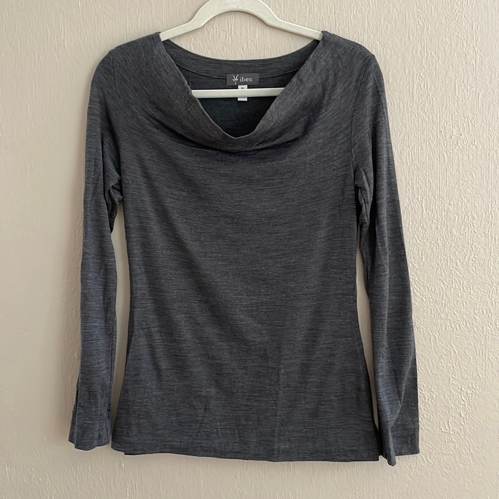 Ibex Women’s Merino Wool Cowl Neck Top
